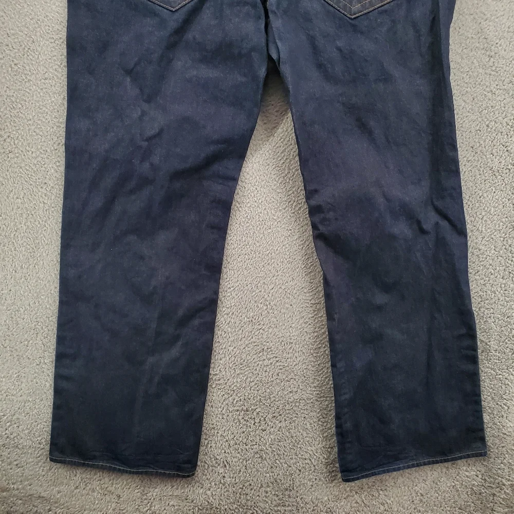 True Religion Ricky Straight Jeans Mens 44 Dark Wash Made In USA